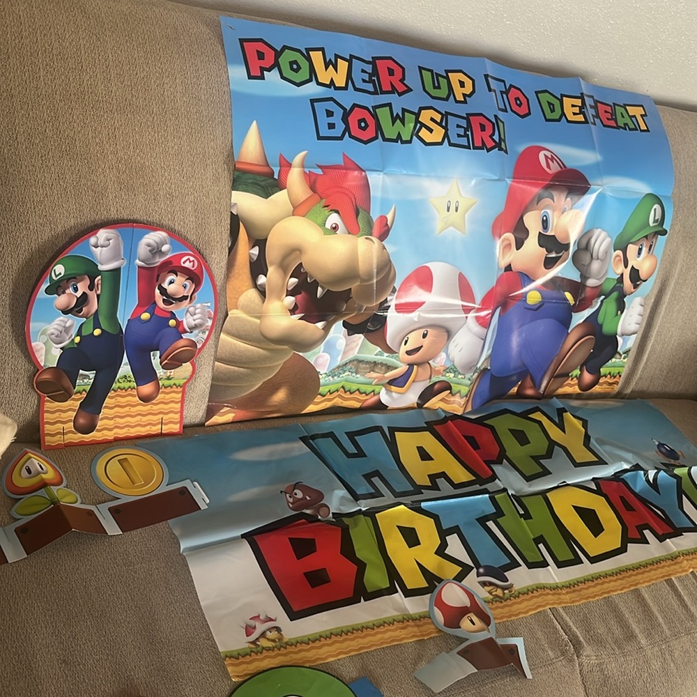 Super Mario Birthday Theme Decorations